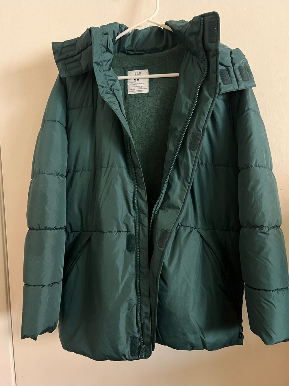 GAP Teal Green Quilted Puffer Coat